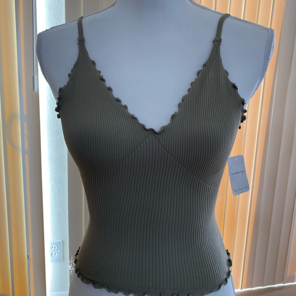 Free People Olive Camisole